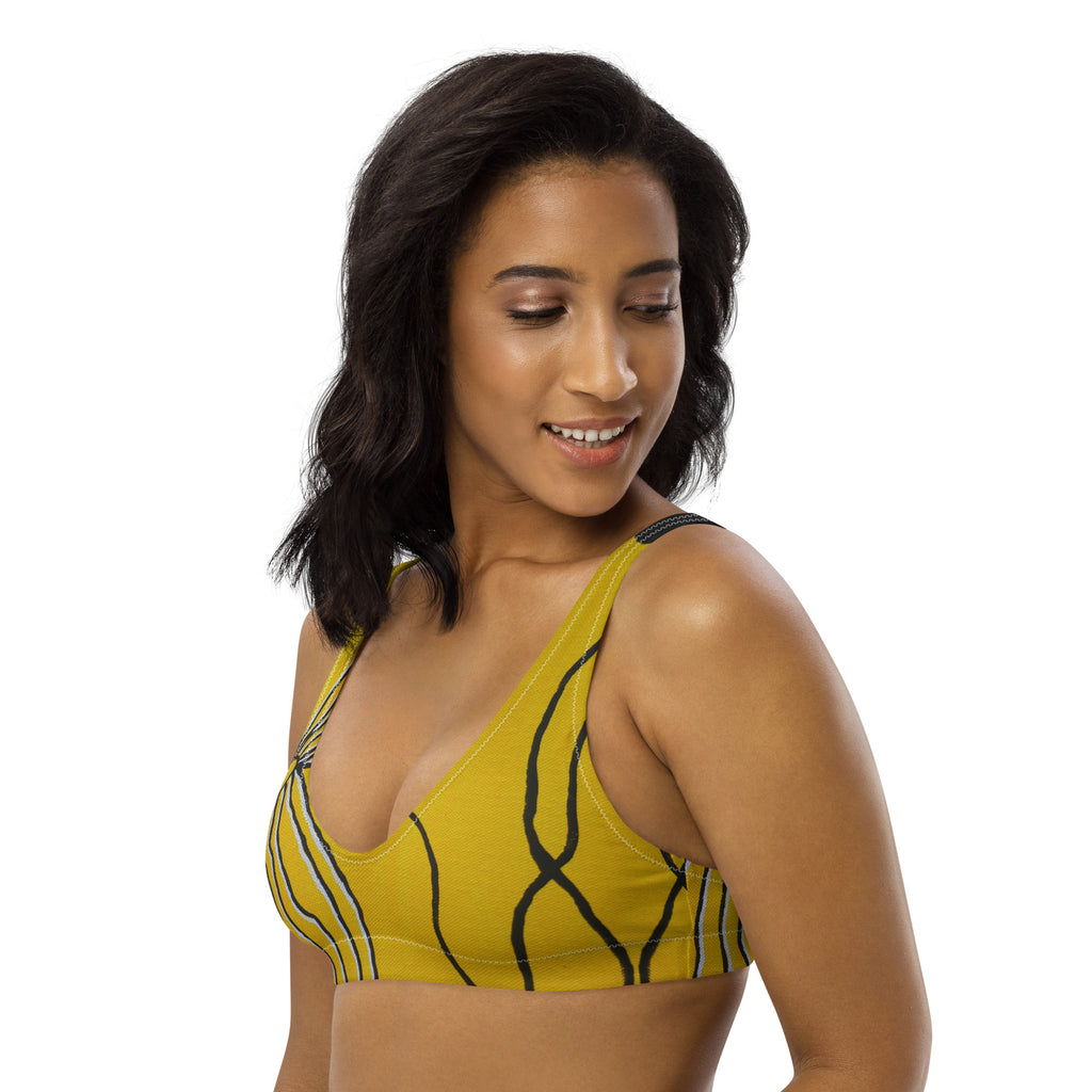 All-Over Print Recycled Padded Bikini Top