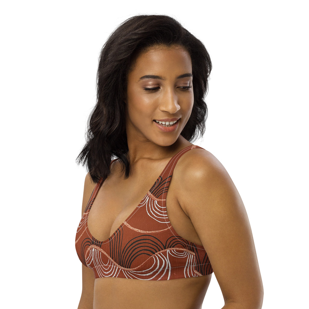 All-Over Print Recycled Padded Bikini Top