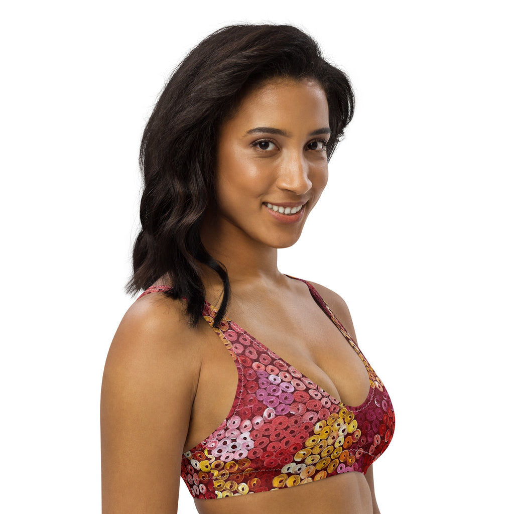 All-Over Print Recycled Padded Bikini Top