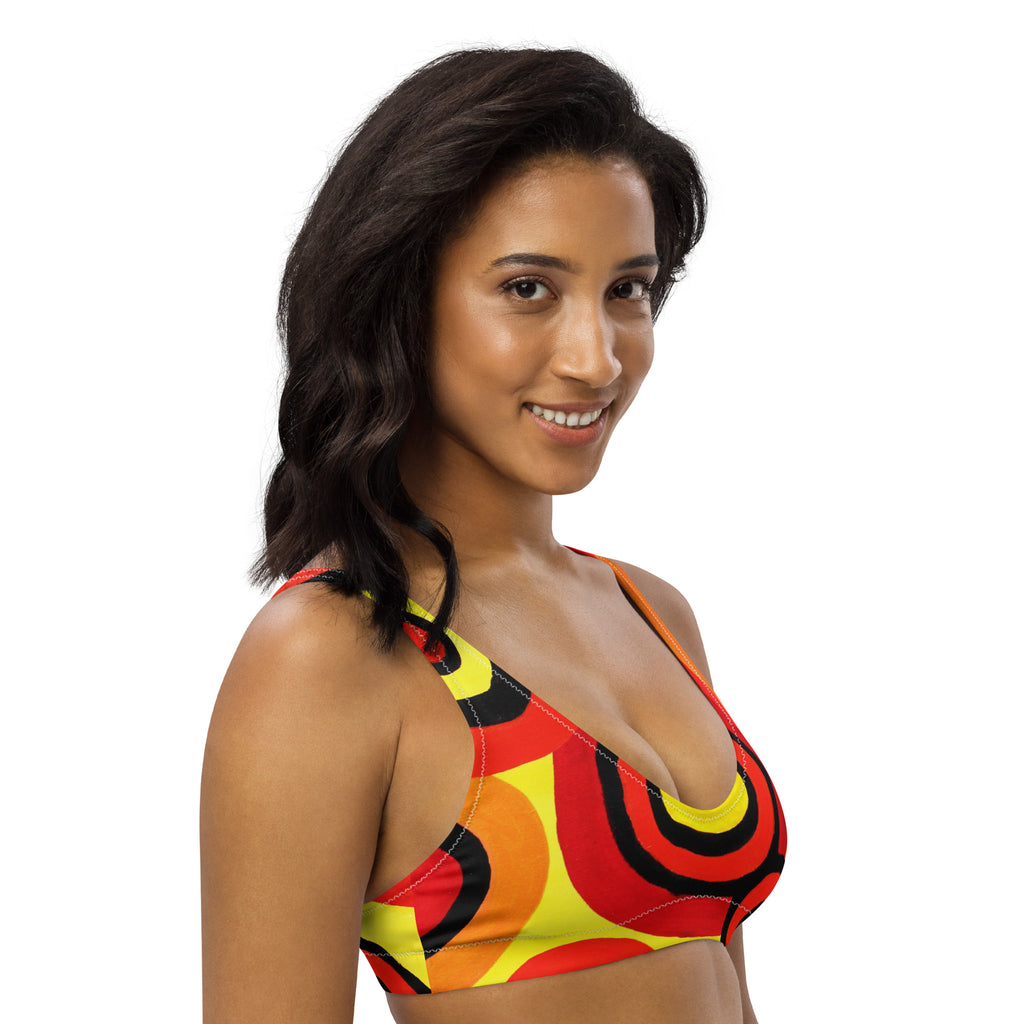 All-Over Print Recycled Padded Bikini Top