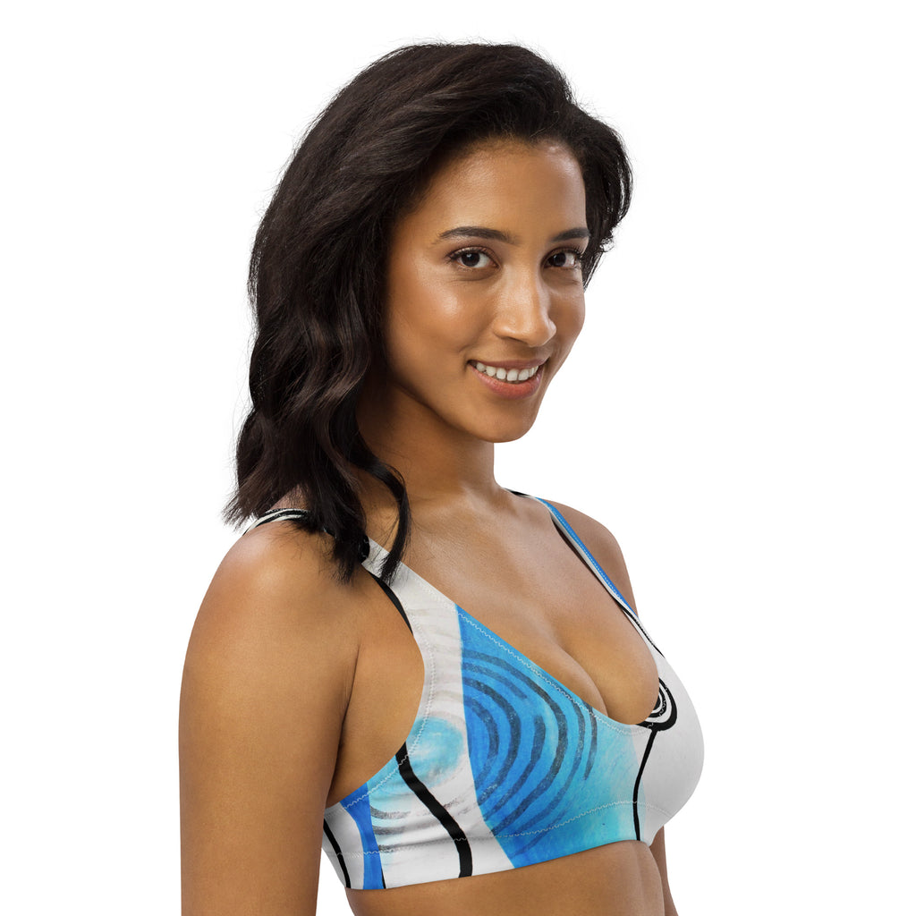 All-Over Print Recycled Padded Bikini Top