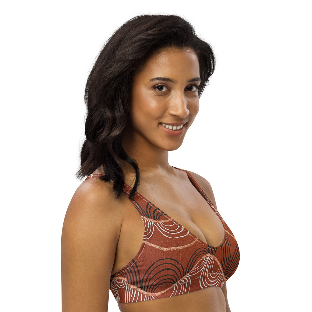 All-Over Print Recycled Padded Bikini Top