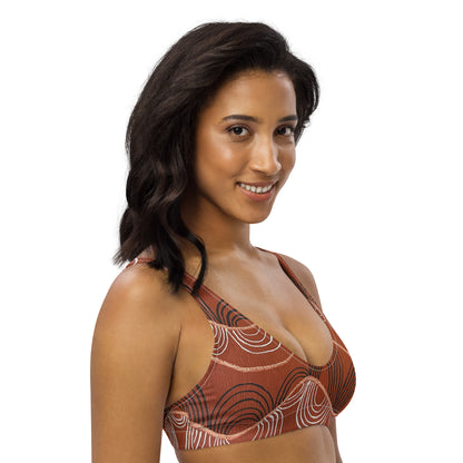 All-Over Print Recycled Padded Bikini Top