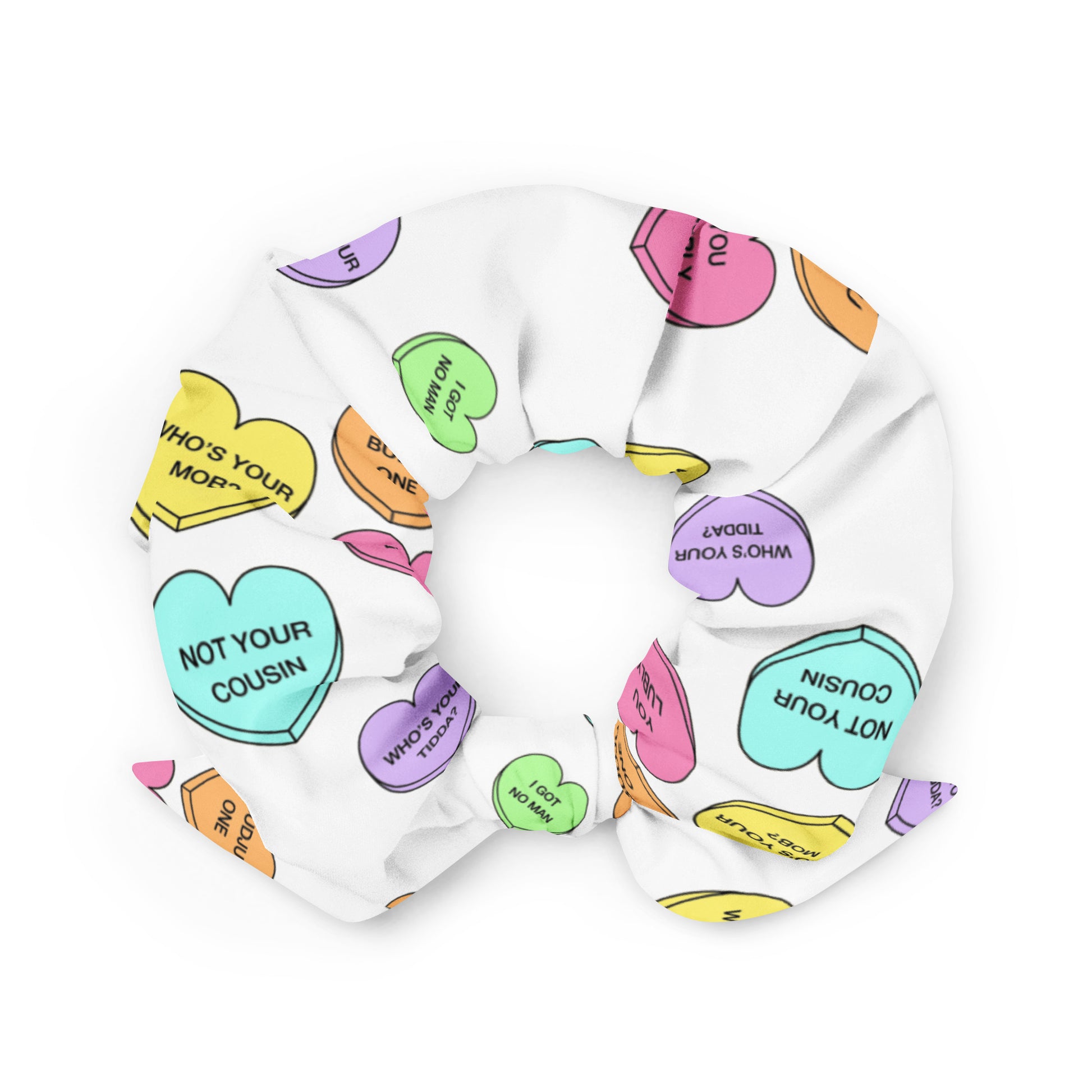 Recycled Scrunchie (Candy Hearts)(Mob Only)