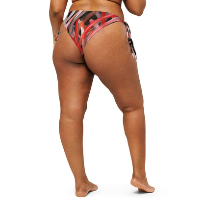 All-Over Print Recycled String Bikini Bottom