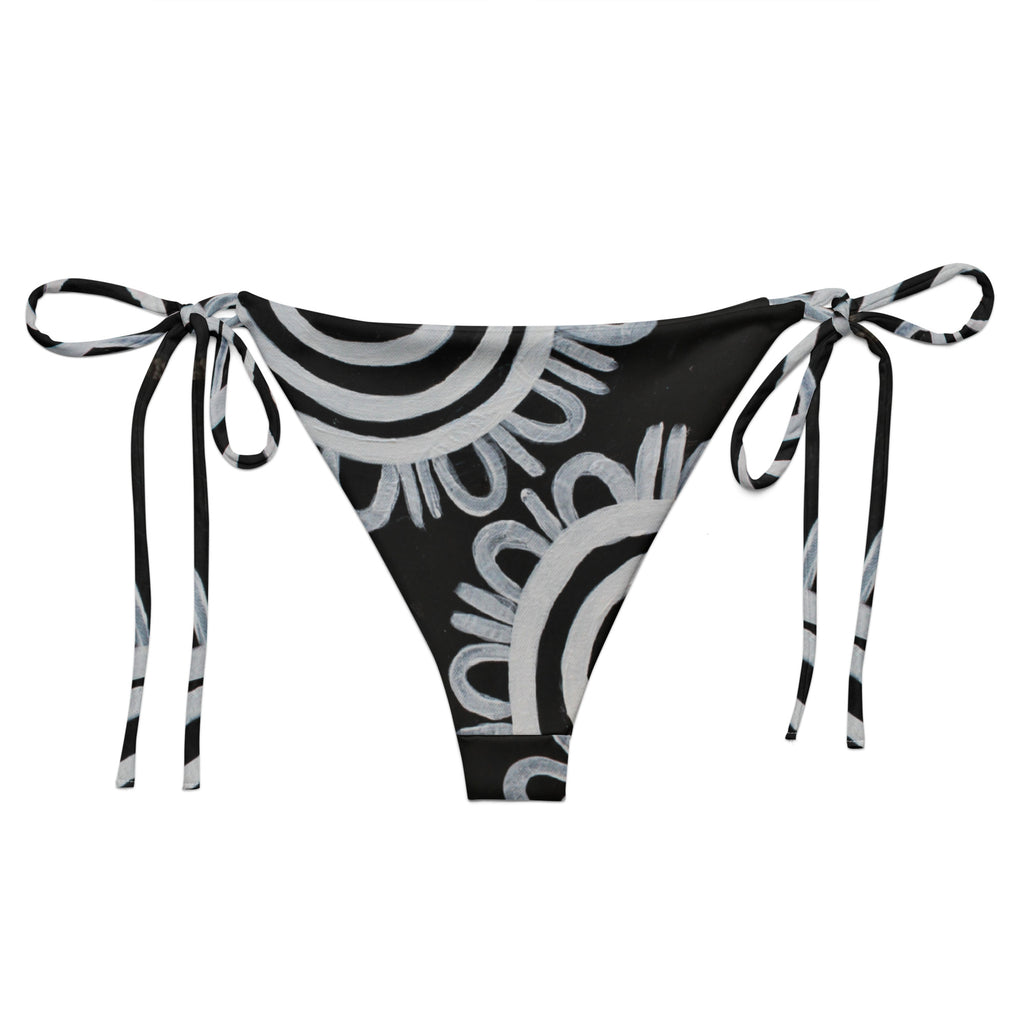 All-Over Print Recycled String Bikini Bottom
