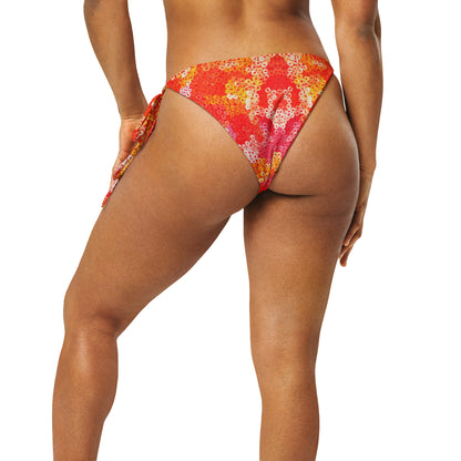 All-Over Print Recycled String Bikini Bottom
