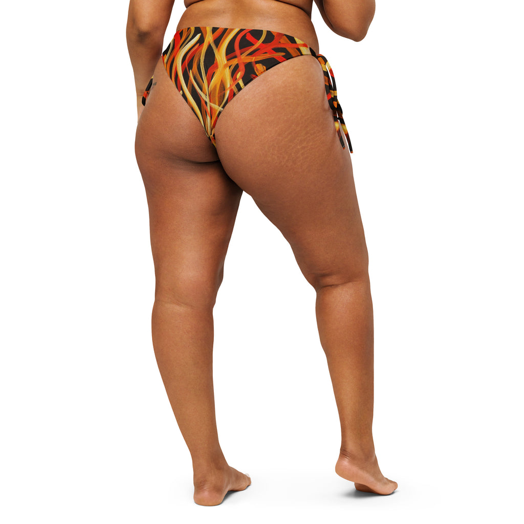 All-Over Print Recycled String Bikini Bottom