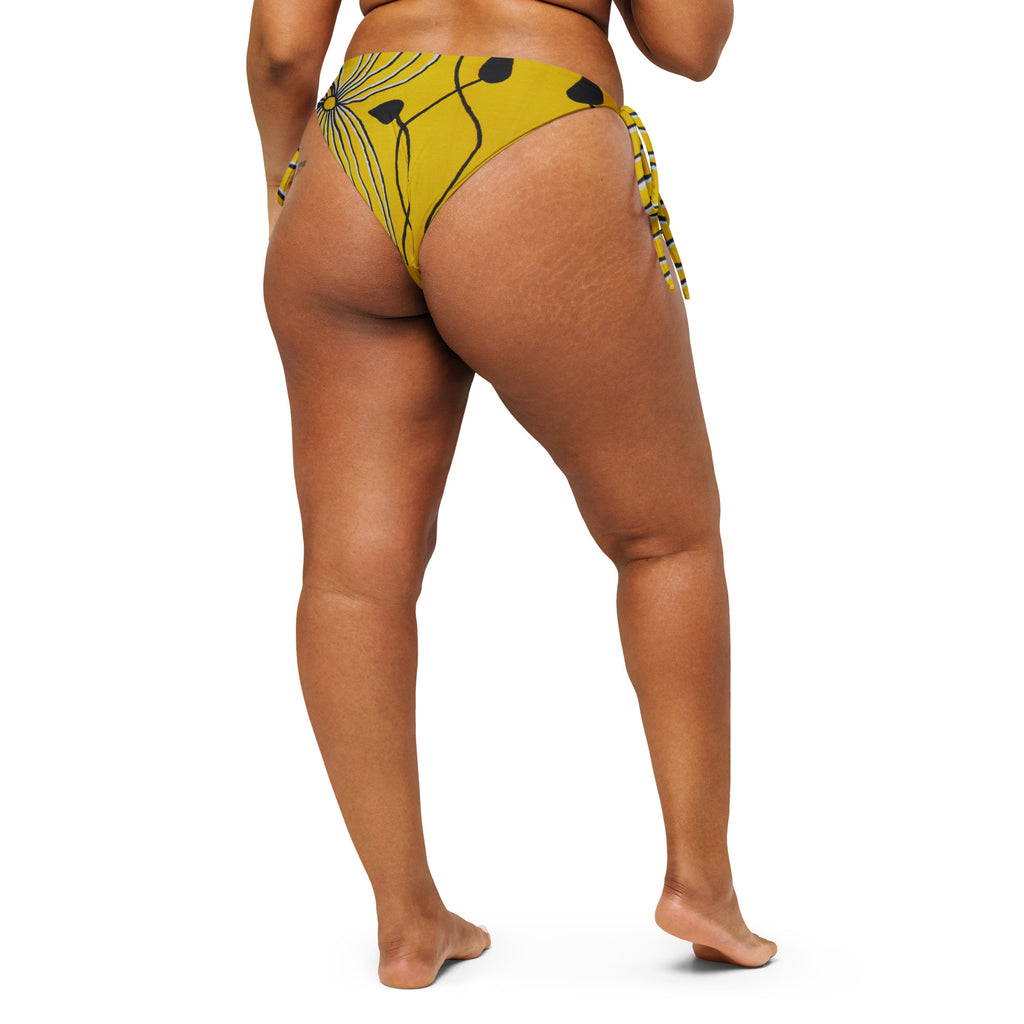 All-Over Print Recycled String Bikini Bottom