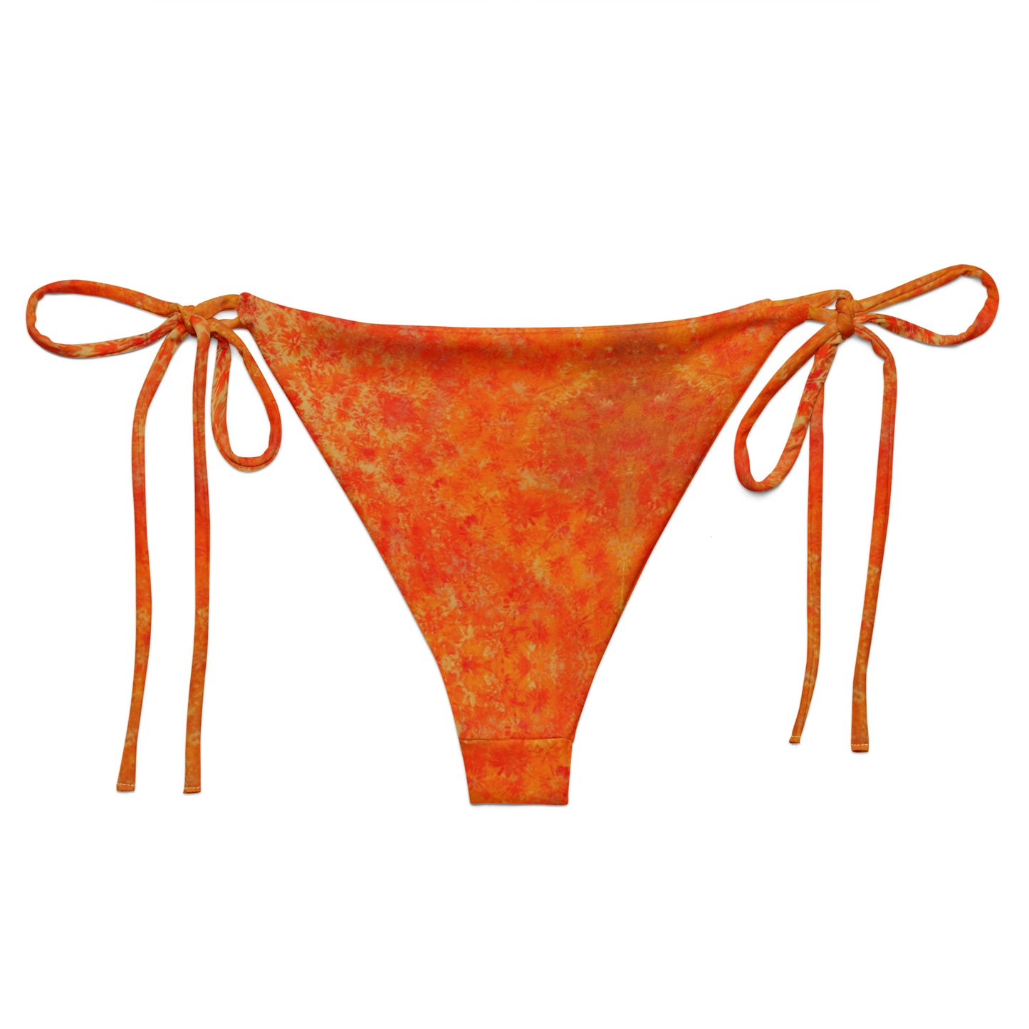 All-over print recycled string bikini bottom