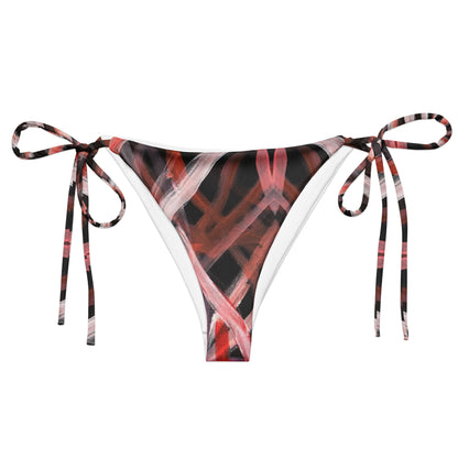 All-Over Print Recycled String Bikini Bottom