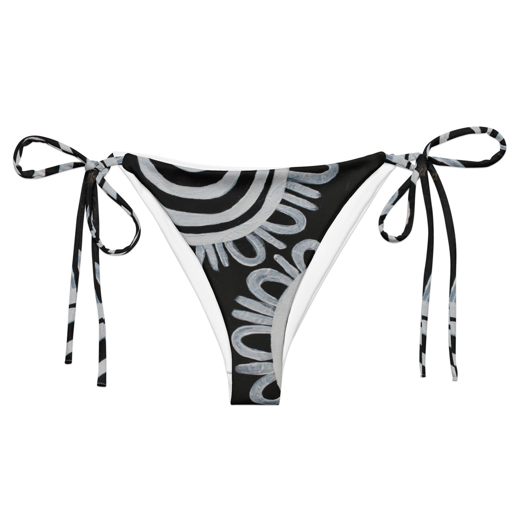 All-Over Print Recycled String Bikini Bottom