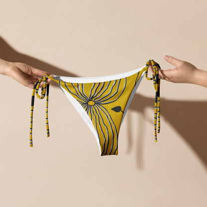 All-Over Print Recycled String Bikini Bottom