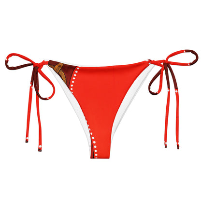 All-over print recycled string bikini bottom