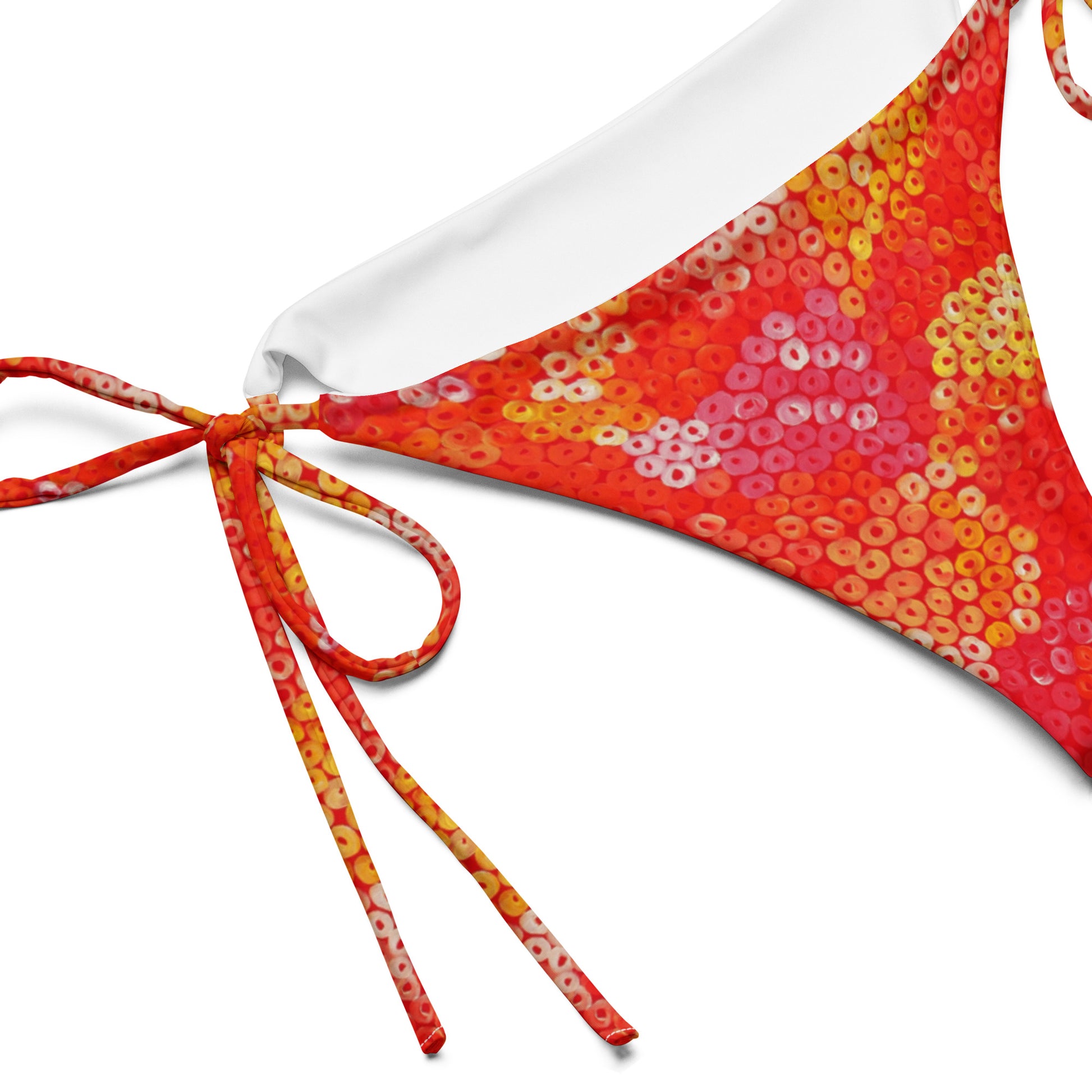 All-Over Print Recycled String Bikini Bottom
