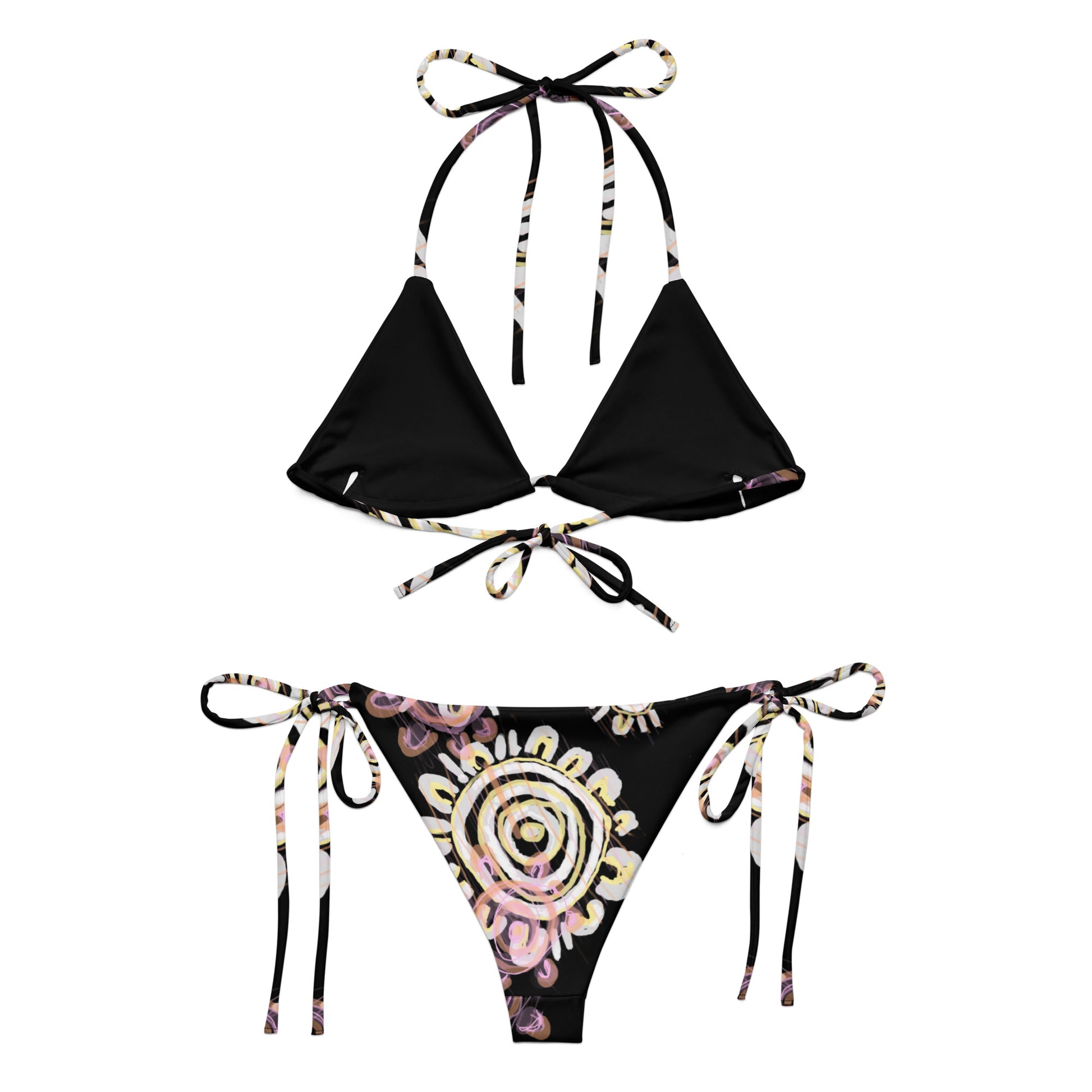 All-Over Print Recycled String Bikini