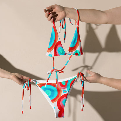 All-Over Print Recycled String Bikini