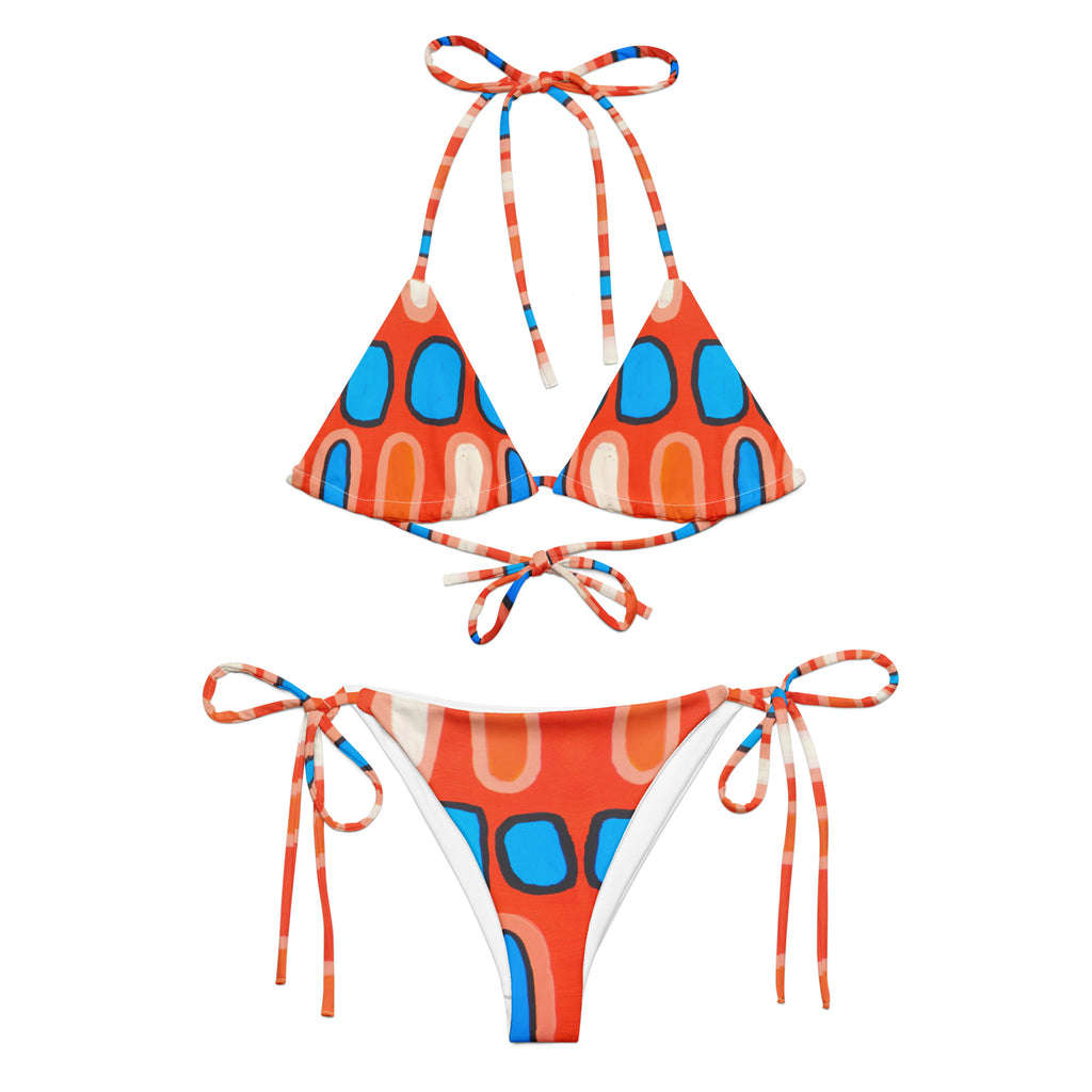 All-Over Print Recycled String Bikini