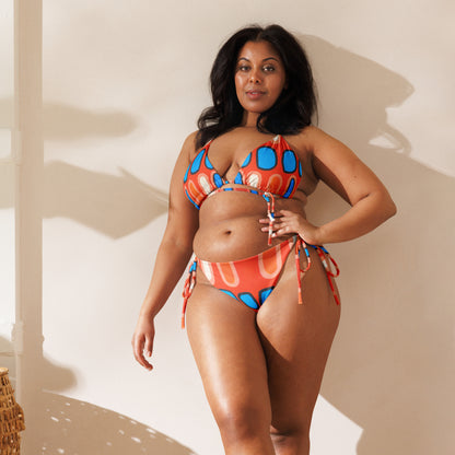 All-Over Print Recycled String Bikini