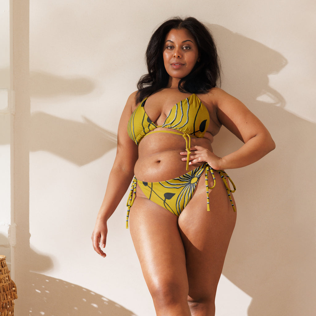 All-Over Print Recycled String Bikini