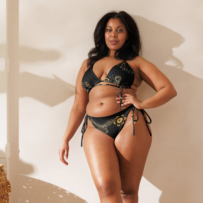 All-Over Print Recycled String Bikini