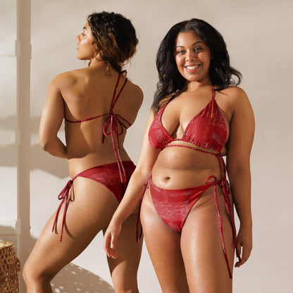 All-Over Print Recycled String Bikini - Artwork 12