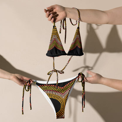 All-Over Print Recycled String Bikini
