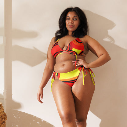 All-Over Print Recycled String Bikini