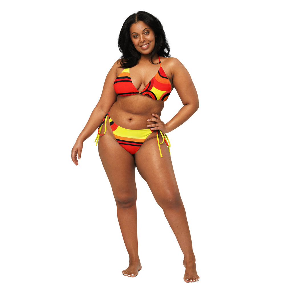 All-Over Print Recycled String Bikini