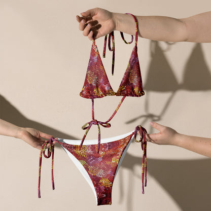 All-Over Print Recycled String Bikini