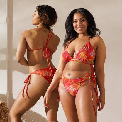All-Over Print Recycled String Bikini