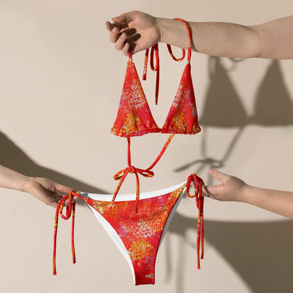 All-Over Print Recycled String Bikini