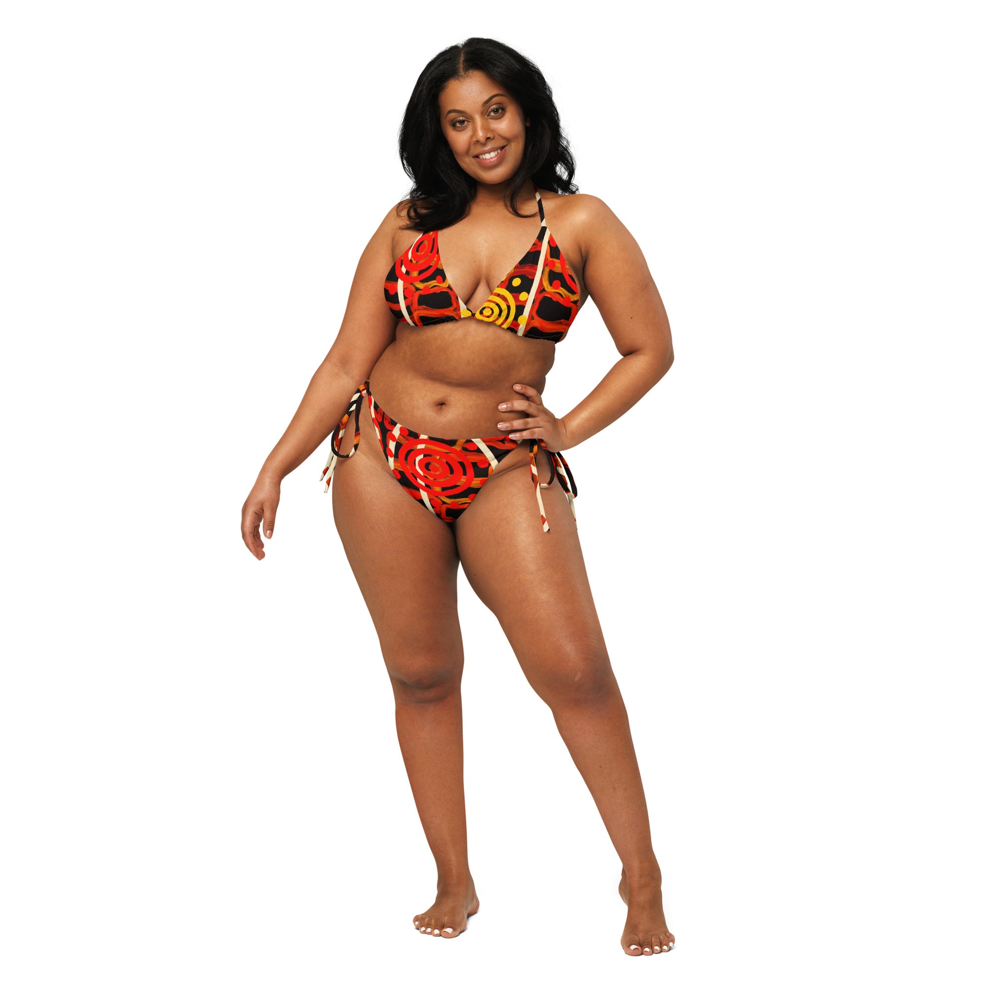 All-Over Print Recycled String Bikini