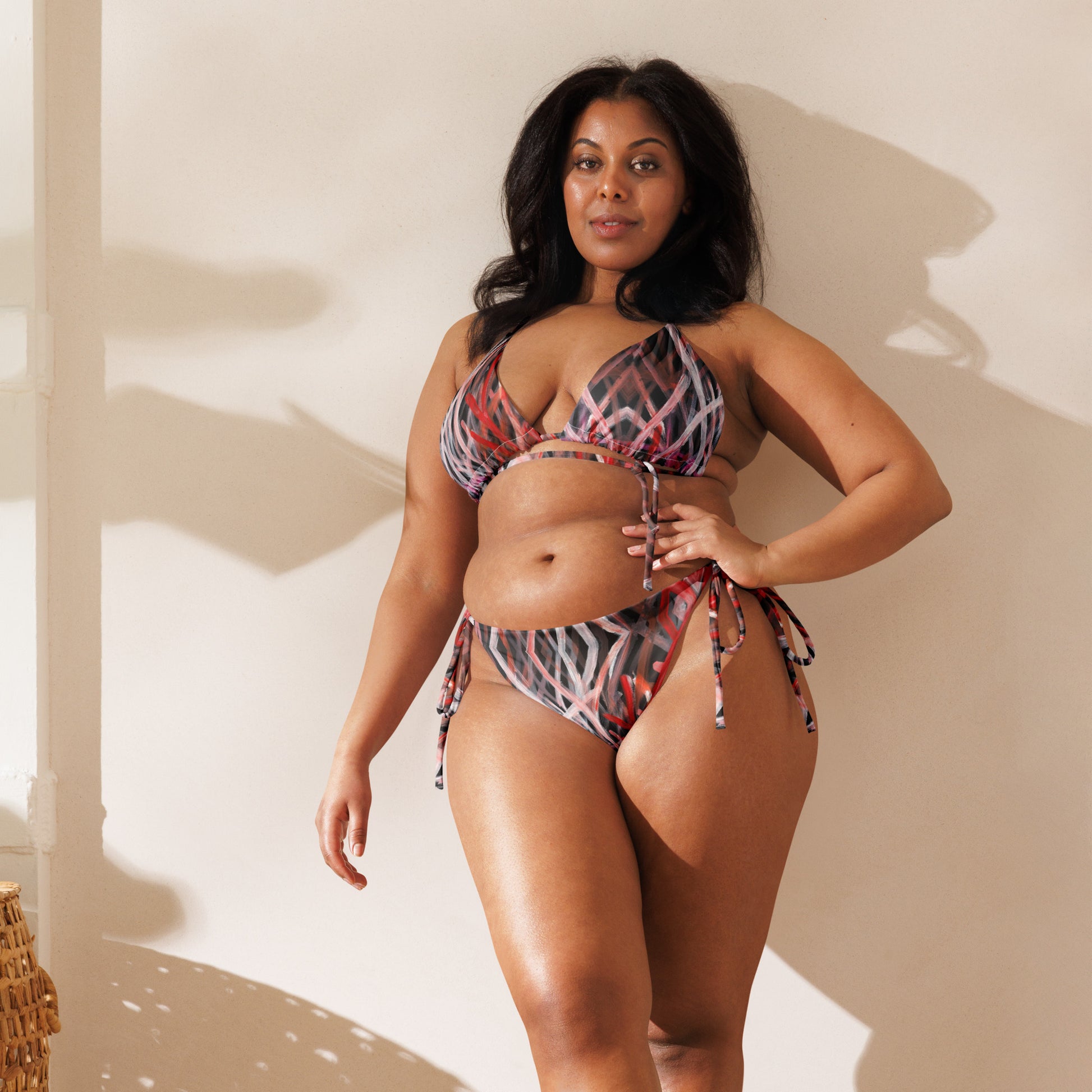All-Over Print Recycled String Bikini