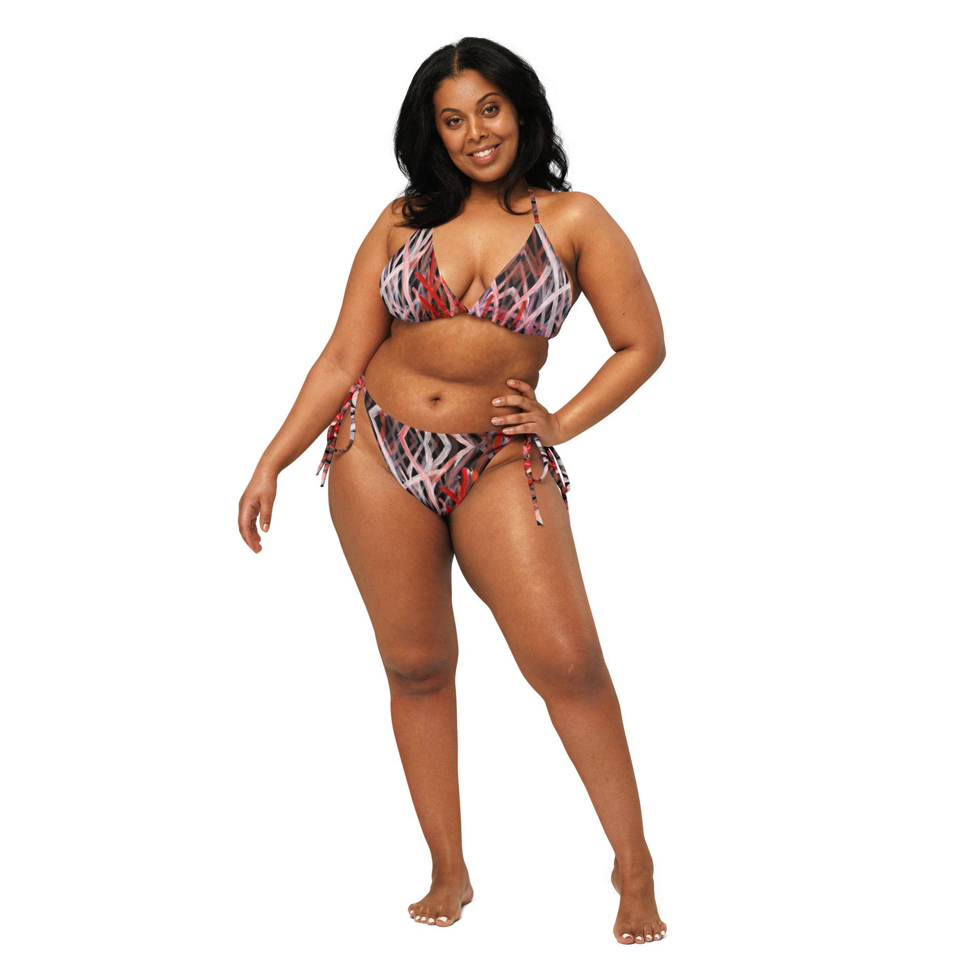 All-Over Print Recycled String Bikini