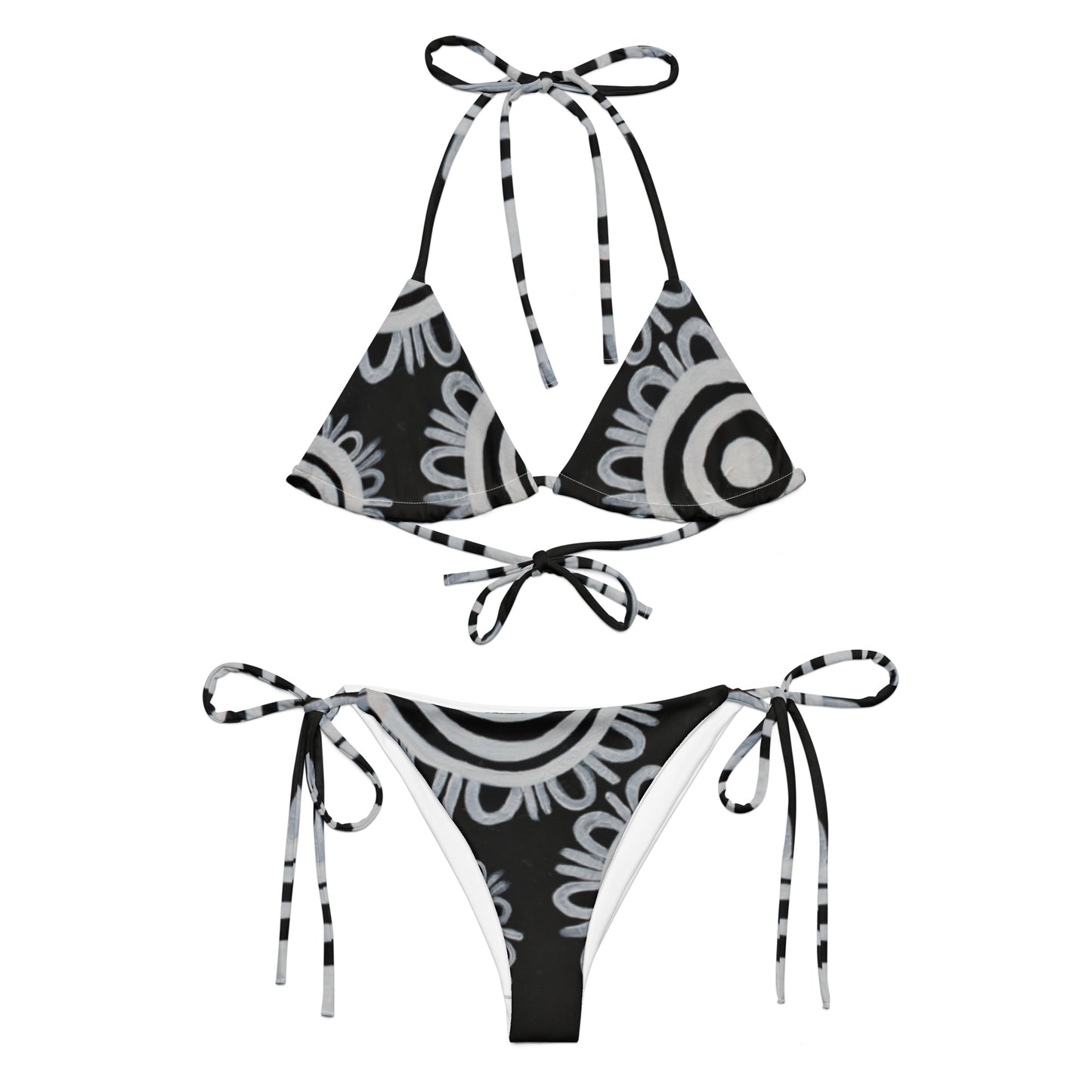 All-Over Print Recycled String Bikini