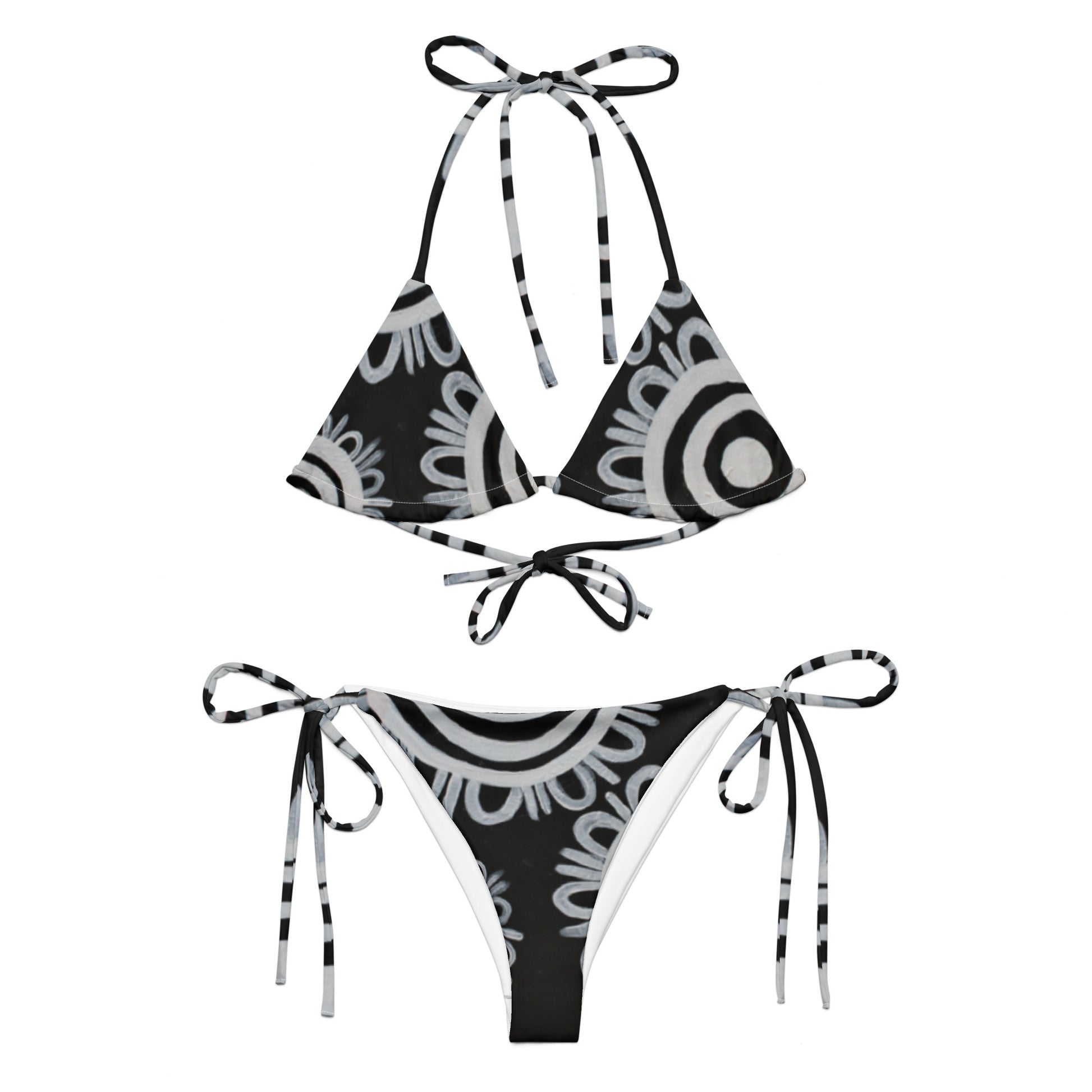 All-Over Print Recycled String Bikini