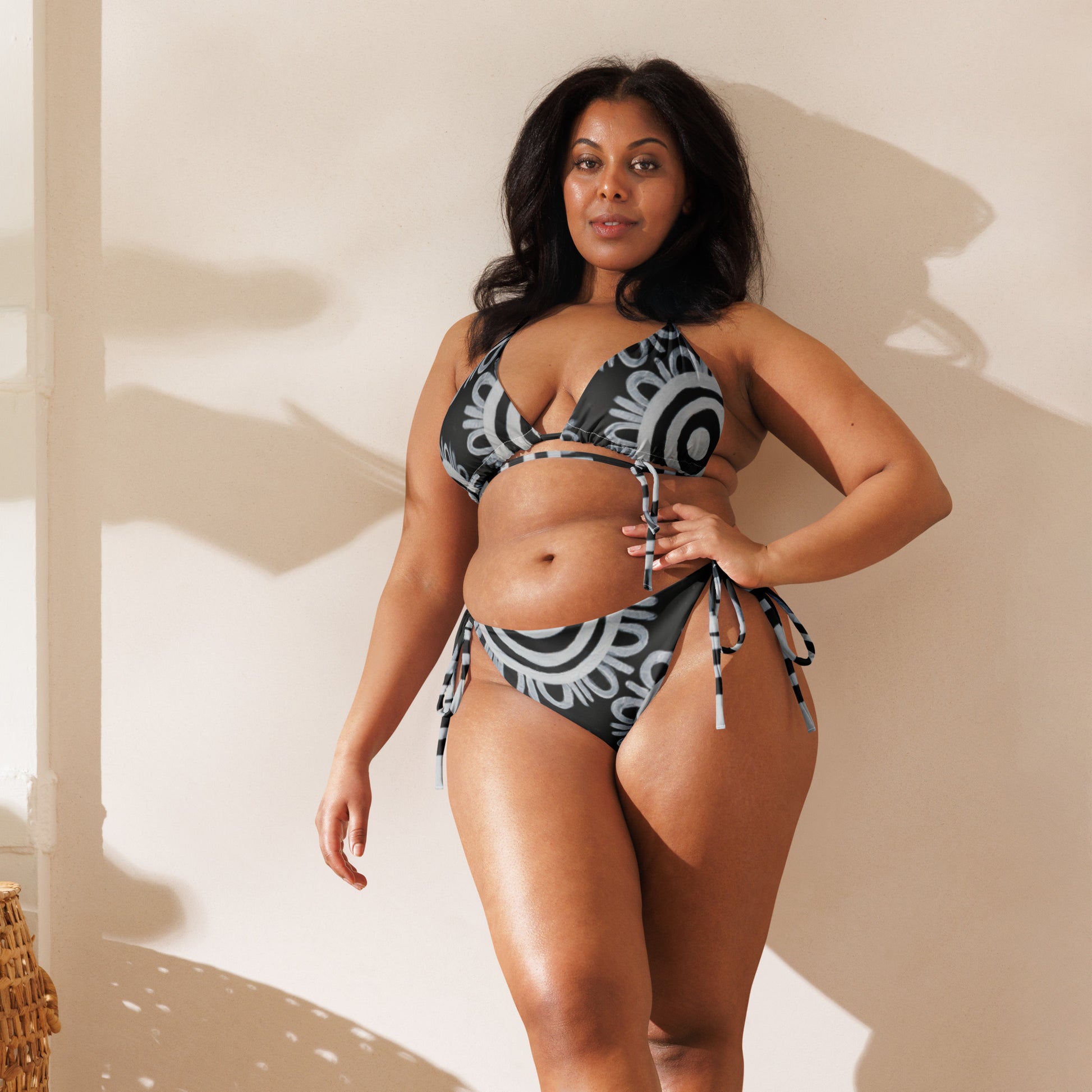All-Over Print Recycled String Bikini
