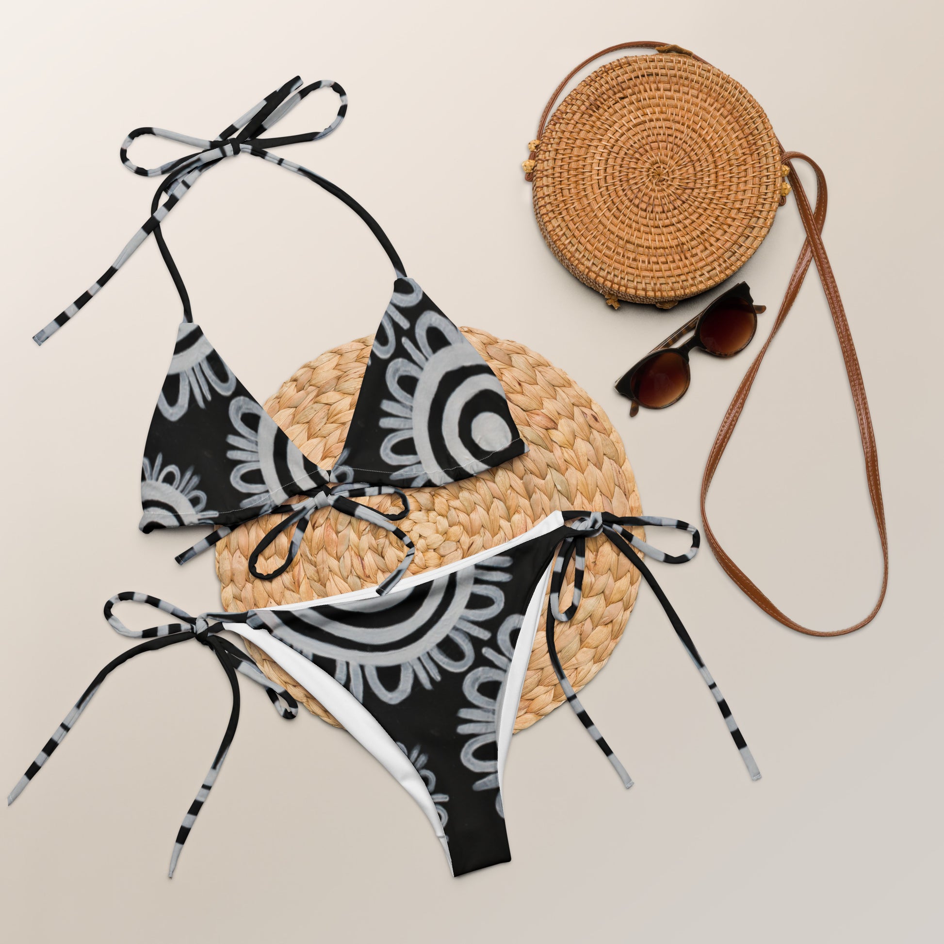 All-Over Print Recycled String Bikini