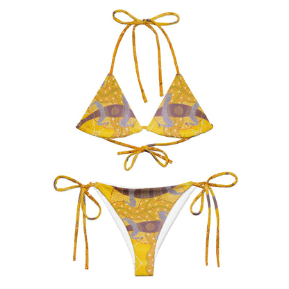 All-Over Print Recycled String Bikini