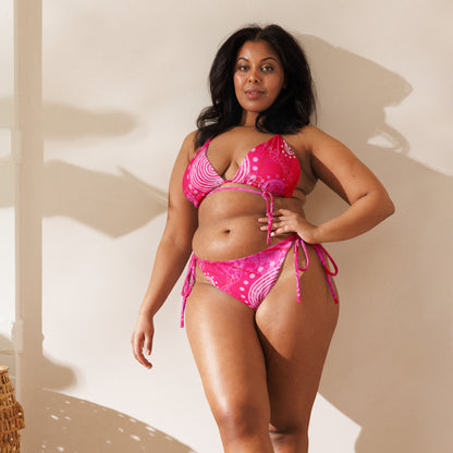 All-Over Print Recycled String Bikini