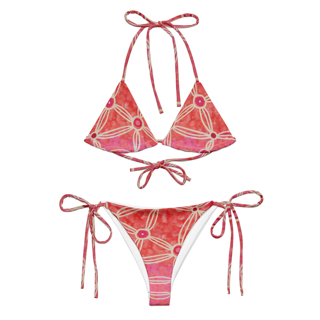 All-Over Print Recycled String Bikini