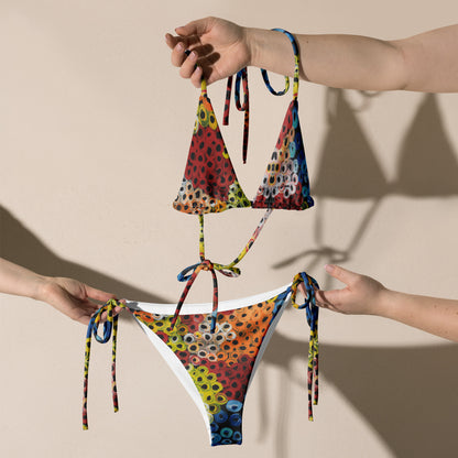 All-Over Print Recycled String Bikini