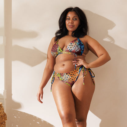 All-Over Print Recycled String Bikini