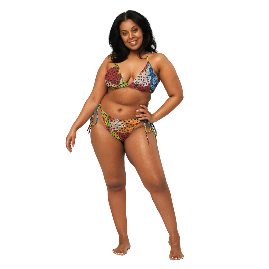 All-Over Print Recycled String Bikini