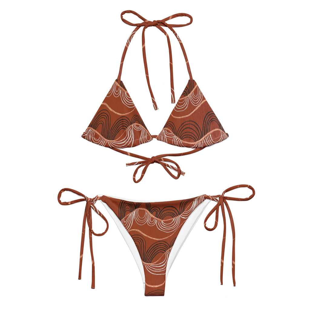 All-Over Print Recycled String Bikini