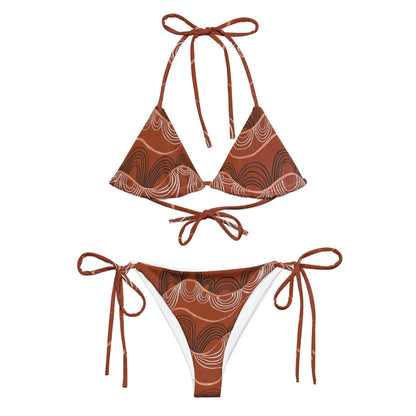 All-Over Print Recycled String Bikini