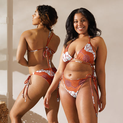All-Over Print Recycled String Bikini