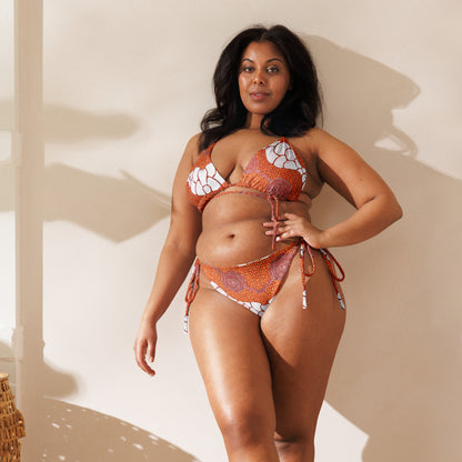 All-Over Print Recycled String Bikini