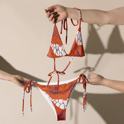 All-Over Print Recycled String Bikini